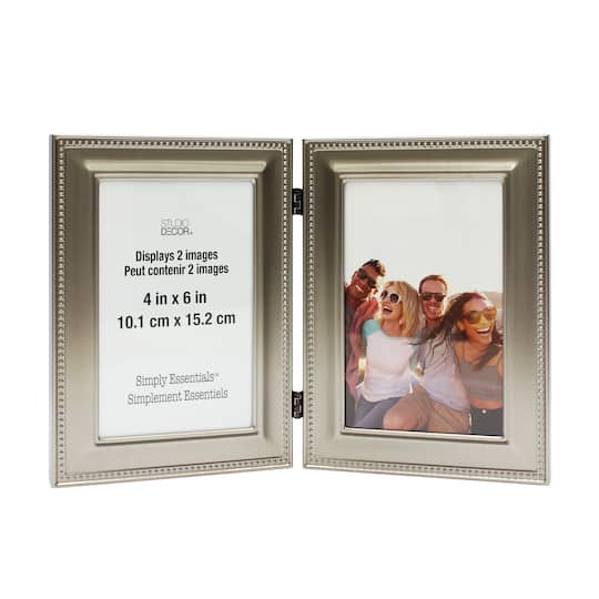 12 Pack: Antique Pewter, 4&#x22; x 6&#x22;, Hinged Frame Simply Essentials&#x2122; By Studio D&#xE9;cor&#xAE;